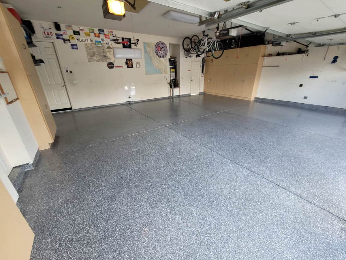 Epoxy flakes residential