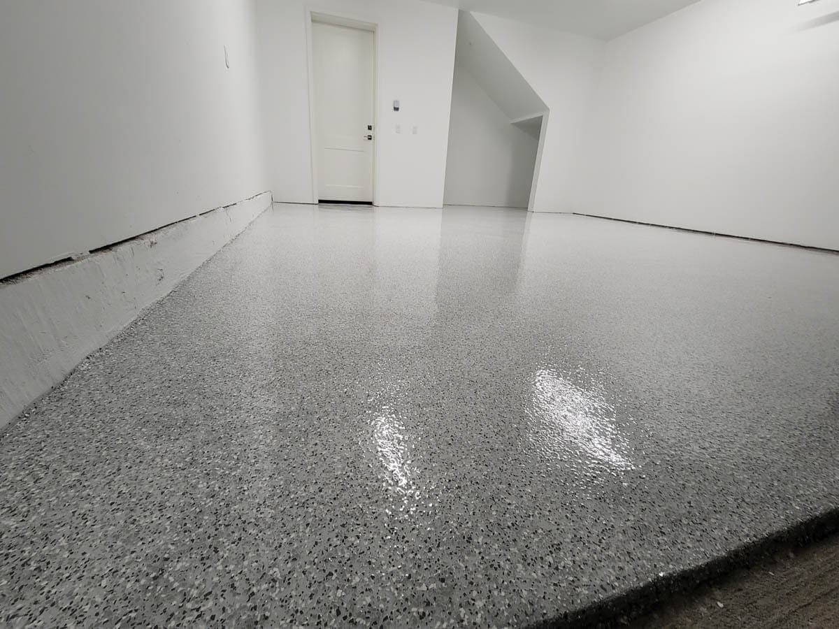 Epoxy flakes residential