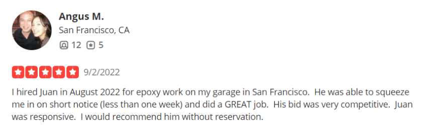 Customer review