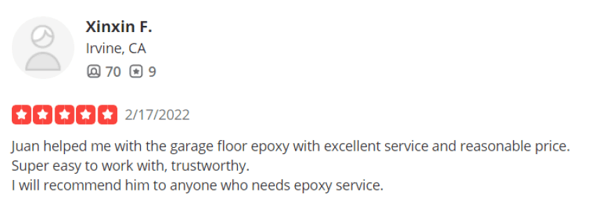 Customer review